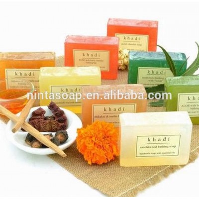 natural ingredient colorful essential oil soap