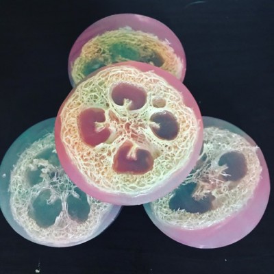 Watermelon fragrance oli essential soaps,face soap.Loofah Soap