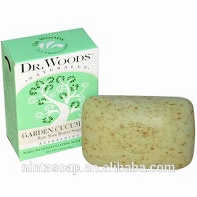 Raw Shea Butter Soap, Garden Cucumber, 4.2oz